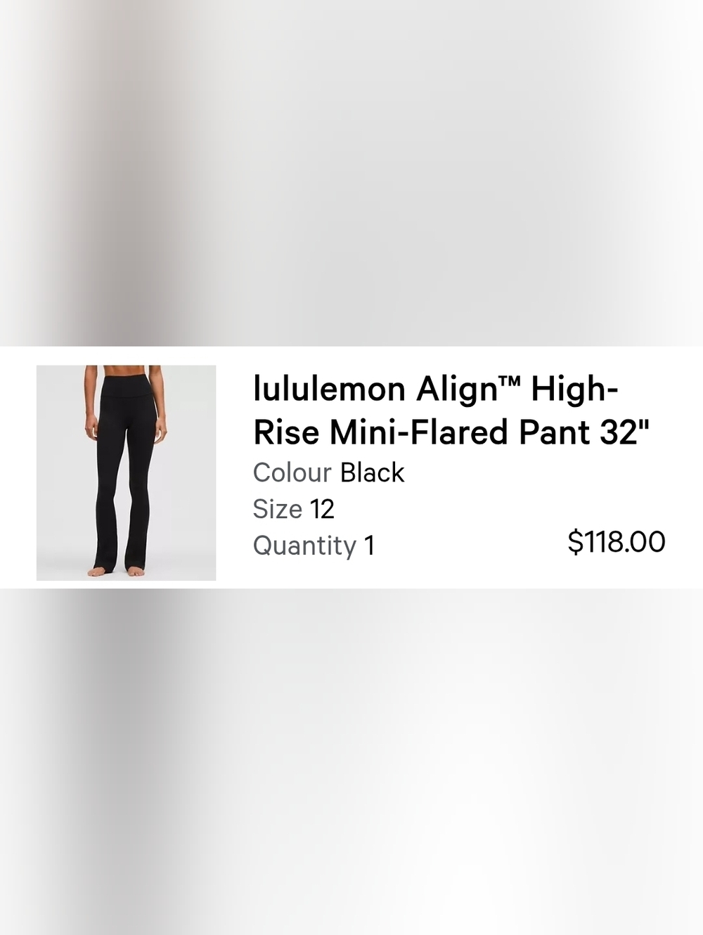 lululemon athletica Black High-Rise Mini-flared Leggings - Picture 2 of 4